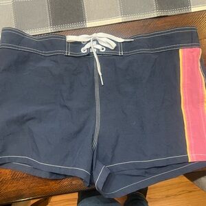 Rip Curl Swim Shorts with Pink and Orange Stripes